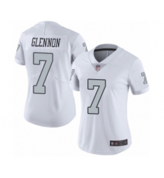Women's Oakland Raiders #7 Mike Glennon Limited White Rush Vapor Untouchable Football Jersey