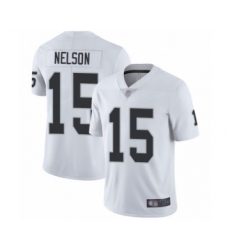 Youth Oakland Raiders #15 J. Nelson White Vapor Untouchable Limited Player Football Jersey
