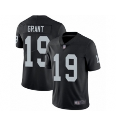 Men's Oakland Raiders #19 Ryan Grant Black Team Color Vapor Untouchable Limited Player Football Jersey