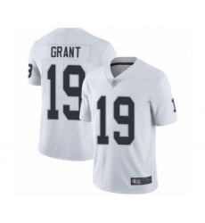Men's Oakland Raiders #19 Ryan Grant White Vapor Untouchable Limited Player Football Jersey