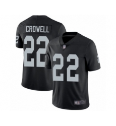 Men's Oakland Raiders #22 Isaiah Crowell Black Team Color Vapor Untouchable Limited Player Football Jersey