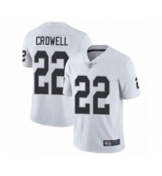 Men's Oakland Raiders #22 Isaiah Crowell White Vapor Untouchable Limited Player Football Jersey