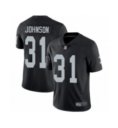 Men's Oakland Raiders #31 Isaiah Johnson Black Team Color Vapor Untouchable Limited Player Football Jersey