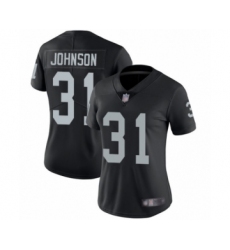 Women's Oakland Raiders #31 Isaiah Johnson Black Team Color Vapor Untouchable Limited Player Football Jersey