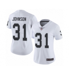 Women's Oakland Raiders #31 Isaiah Johnson White Vapor Untouchable Limited Player Football Jersey