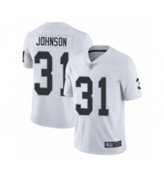 Youth Oakland Raiders #31 Isaiah Johnson White Vapor Untouchable Limited Player Football Jersey