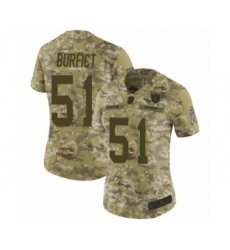 Women's Oakland Raiders #51 Vontaze Burfict Limited Camo 2018 Salute to Service Football Jersey