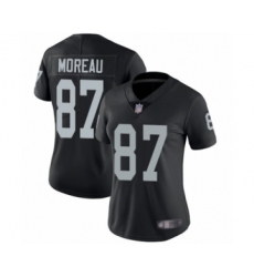 Women's Oakland Raiders #87 Foster Moreau Black Team Color Vapor Untouchable Limited Player Football Jersey