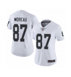 Women's Oakland Raiders #87 Foster Moreau White Vapor Untouchable Limited Player Football Jersey