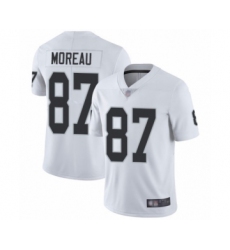 Youth Oakland Raiders #87 Foster Moreau White Vapor Untouchable Limited Player Football Jersey