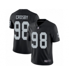 Men's Oakland Raiders #98 Maxx Crosby Black Team Color Vapor Untouchable Limited Player Football Jersey