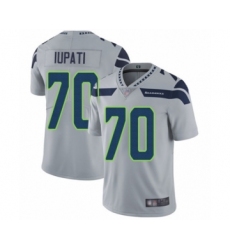 Men's Seattle Seahawks #70 Mike Iupati Grey Alternate Vapor Untouchable Limited Player Football Jersey