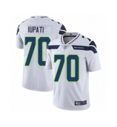 Men's Seattle Seahawks #70 Mike Iupati White Vapor Untouchable Limited Player Football Jersey