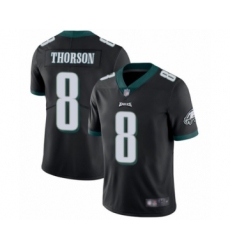 Men's Philadelphia Eagles #8 Clayton Thorson Black Alternate Vapor Untouchable Limited Player Football Jersey