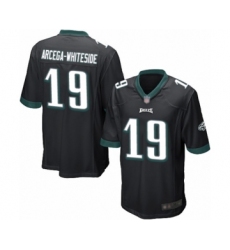 Men's Philadelphia Eagles #19 JJ Arcega-Whiteside Game Black Alternate Football Jersey