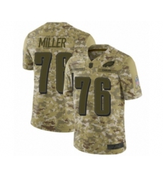Men's Philadelphia Eagles #76 Shareef Miller Limited Camo 2018 Salute to Service Football Jersey
