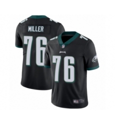 Youth Philadelphia Eagles #76 Shareef Miller Black Alternate Vapor Untouchable Limited Player Football Jersey