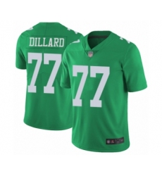Men's Philadelphia Eagles #77 Andre Dillard Limited Green Rush Vapor Untouchable Football Jersey