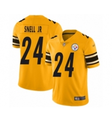 Men's Pittsburgh Steelers #24 Benny Snell Jr. Limited Gold Inverted Legend Football Jersey
