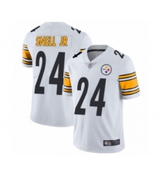 Men's Pittsburgh Steelers #24 Benny Snell Jr. White Vapor Untouchable Limited Player Football Jersey