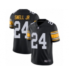 Youth Pittsburgh Steelers #24 Benny Snell Jr. Black Alternate Vapor Untouchable Limited Player Football Jersey