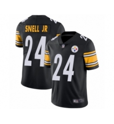 Youth Pittsburgh Steelers #24 Benny Snell Jr. Black Team Color Vapor Untouchable Limited Player Football Jersey