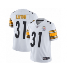 Youth Pittsburgh Steelers #31 Justin Layne White Vapor Untouchable Limited Player Football Jersey