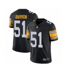 Men's Pittsburgh Steelers #51 Mark Barron Black Alternate Vapor Untouchable Limited Player Football Jersey