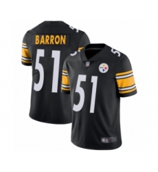 Men's Pittsburgh Steelers #51 Mark Barron Black Team Color Vapor Untouchable Limited Player Football Jersey