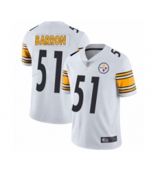 Men's Pittsburgh Steelers #51 Mark Barron White Vapor Untouchable Limited Player Football Jersey