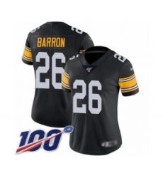 Women's Pittsburgh Steelers #26 Mark Barron Black Alternate Vapor Untouchable Limited Player 100th Season Football Jersey