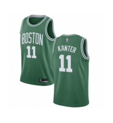 Youth Boston Celtics #11 Enes Kanter Swingman Green(White No.) Road Basketball Jersey - Icon Edition