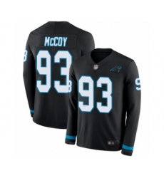 Men's Carolina Panthers #93 Gerald McCoy Limited Black Therma Long Sleeve Football Jersey