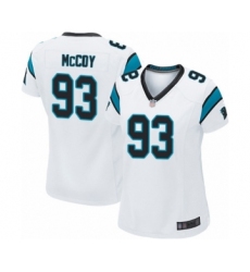 Women's Carolina Panthers #93 Gerald McCoy Game White Football Jersey