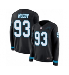 Women's Carolina Panthers #93 Gerald McCoy Limited Black Therma Long Sleeve Football Jersey