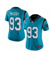 Women's Carolina Panthers #93 Gerald McCoy Limited Blue Rush Vapor Untouchable Football Jersey