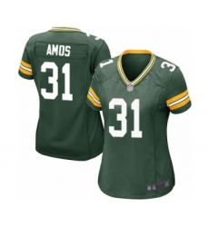 Women's Green Bay Packers #31 Adrian Amos Game Green Team Color Football Jersey