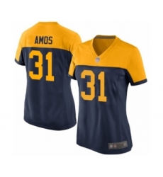 Women's Green Bay Packers #31 Adrian Amos Game Navy Blue Alternate Football Jersey