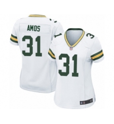 Women's Green Bay Packers #31 Adrian Amos Game White Football Jersey