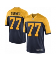 Men's Green Bay Packers #77 Billy Turner Game Navy Blue Alternate Football Jersey