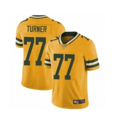 Men's Green Bay Packers #77 Billy Turner Limited Gold Rush Vapor Untouchable Football Jersey