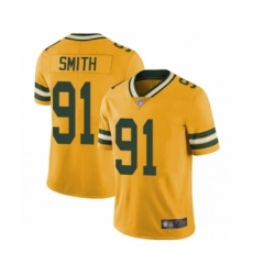 Youth Green Bay Packers #91 Preston Smith Limited Gold Rush Vapor Untouchable Football Jersey