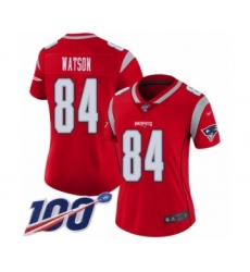 Women's New England Patriots #84 Benjamin Watson Limited Red Inverted Legend 100th Season Football Jersey