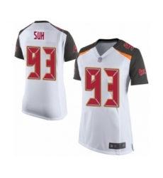 Women's Tampa Bay Buccaneers #93 Ndamukong Suh Game White Football Jersey