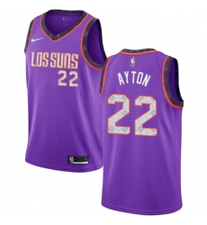 Women's Nike Phoenix Suns #22 Deandre Ayton Swingman Purple NBA Jersey - 2018  19 City Edition