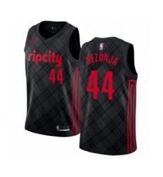 Men's Portland Trail Blazers #44 Mario Hezonja Authentic Black Basketball Jersey - City Edition