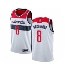 Men's Washington Wizards #8 Rui Hachimura Authentic White Basketball Jersey - Association Edition