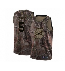 Women's Portland Trail Blazers #5 Rodney Hood Swingman Camo Realtree Collection Basketball Jersey