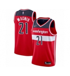 Youth Washington Wizards #21 Moritz Wagner Swingman Red Basketball Jersey - Icon Edition