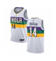 Women's New Orleans Pelicans #14 Brandon Ingram Swingman White Basketball Jersey - City Edition
